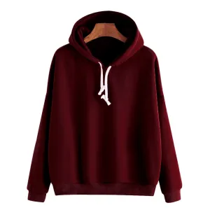 Women's Autumn/Winter Casual Cotton Hooded Sweatshirt