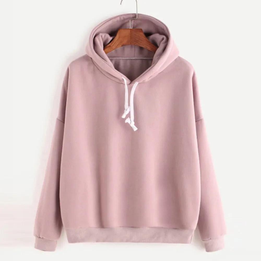 Women's Autumn/Winter Casual Cotton Hooded Sweatshirt