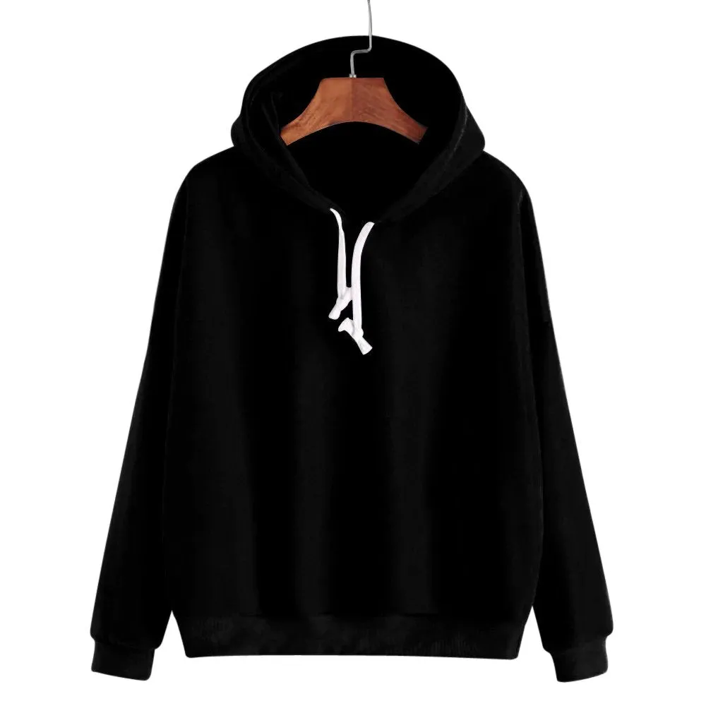 Women's Autumn/Winter Casual Cotton Hooded Sweatshirt