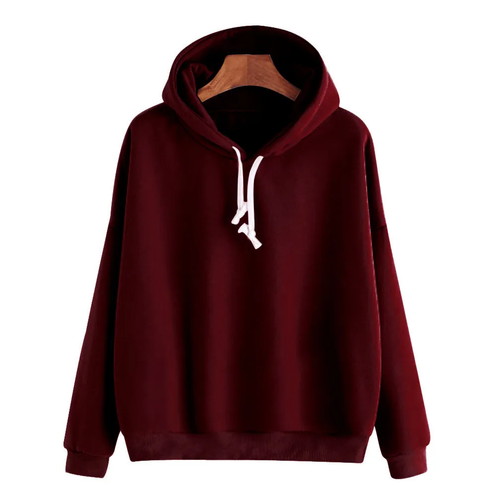 Women's Autumn/Winter Casual Cotton Hooded Sweatshirt