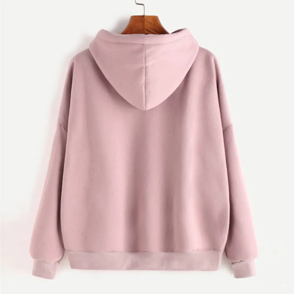 Women's Autumn/Winter Casual Cotton Hooded Sweatshirt
