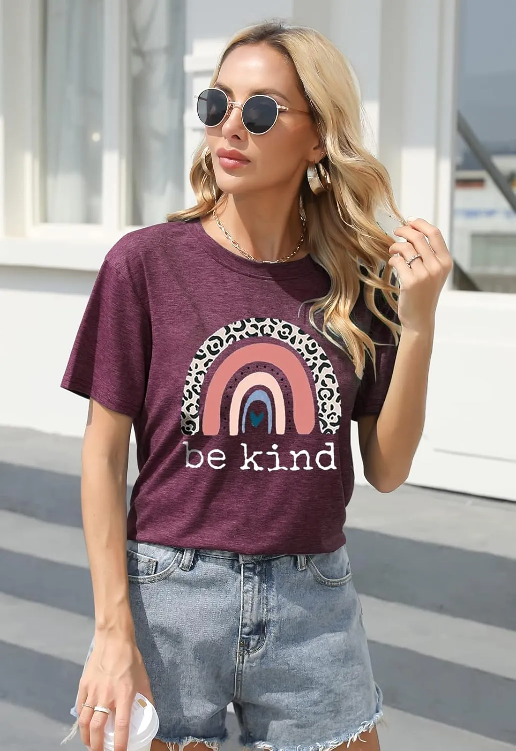 Women's Butterfly Dandelion T-Shirts Vintage Cute Graphic Tees Boho Flowers Wildflowers T Shirts Casual Summer Tops