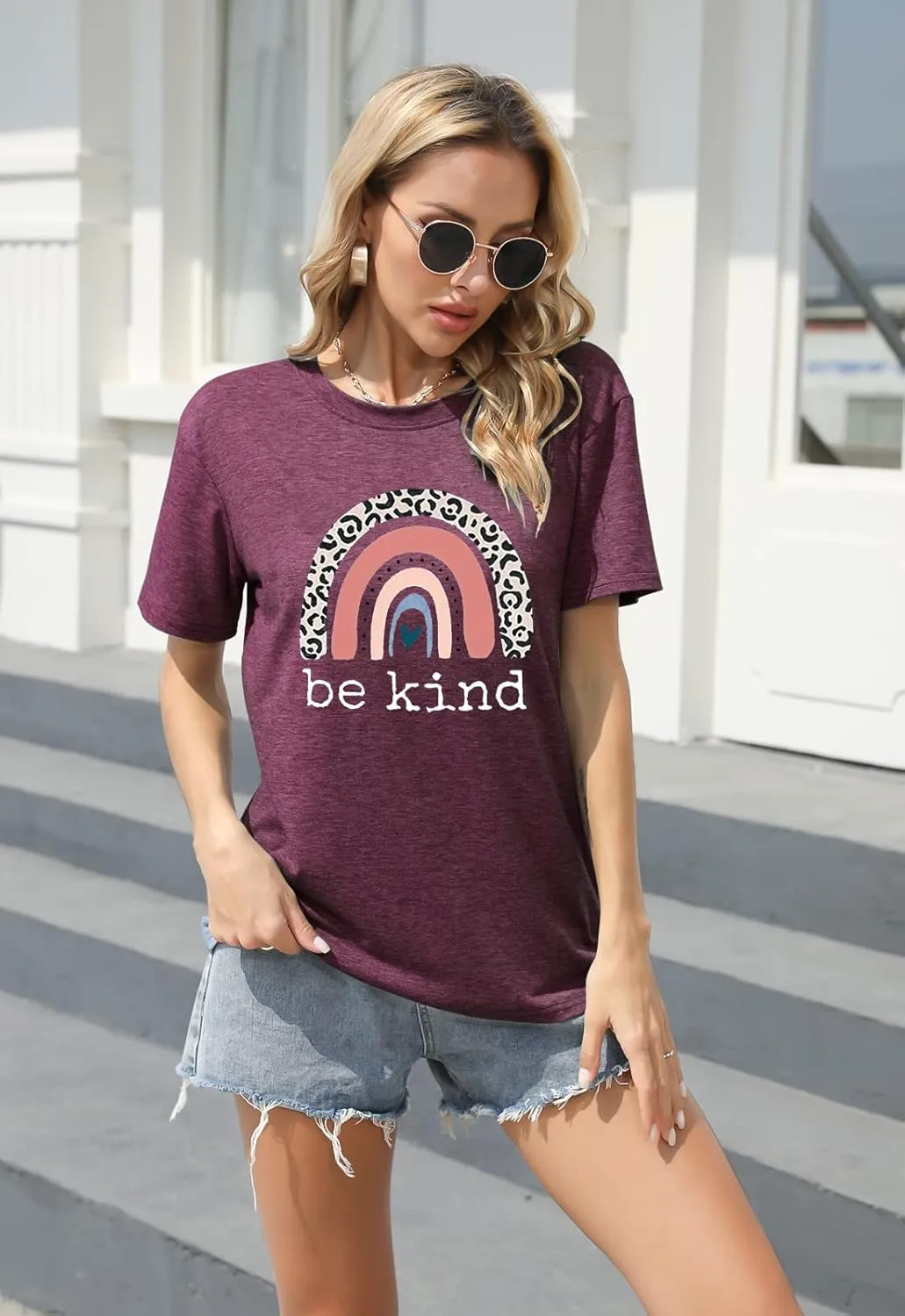 Women's Butterfly Dandelion T-Shirts Vintage Cute Graphic Tees Boho Flowers Wildflowers T Shirts Casual Summer Tops