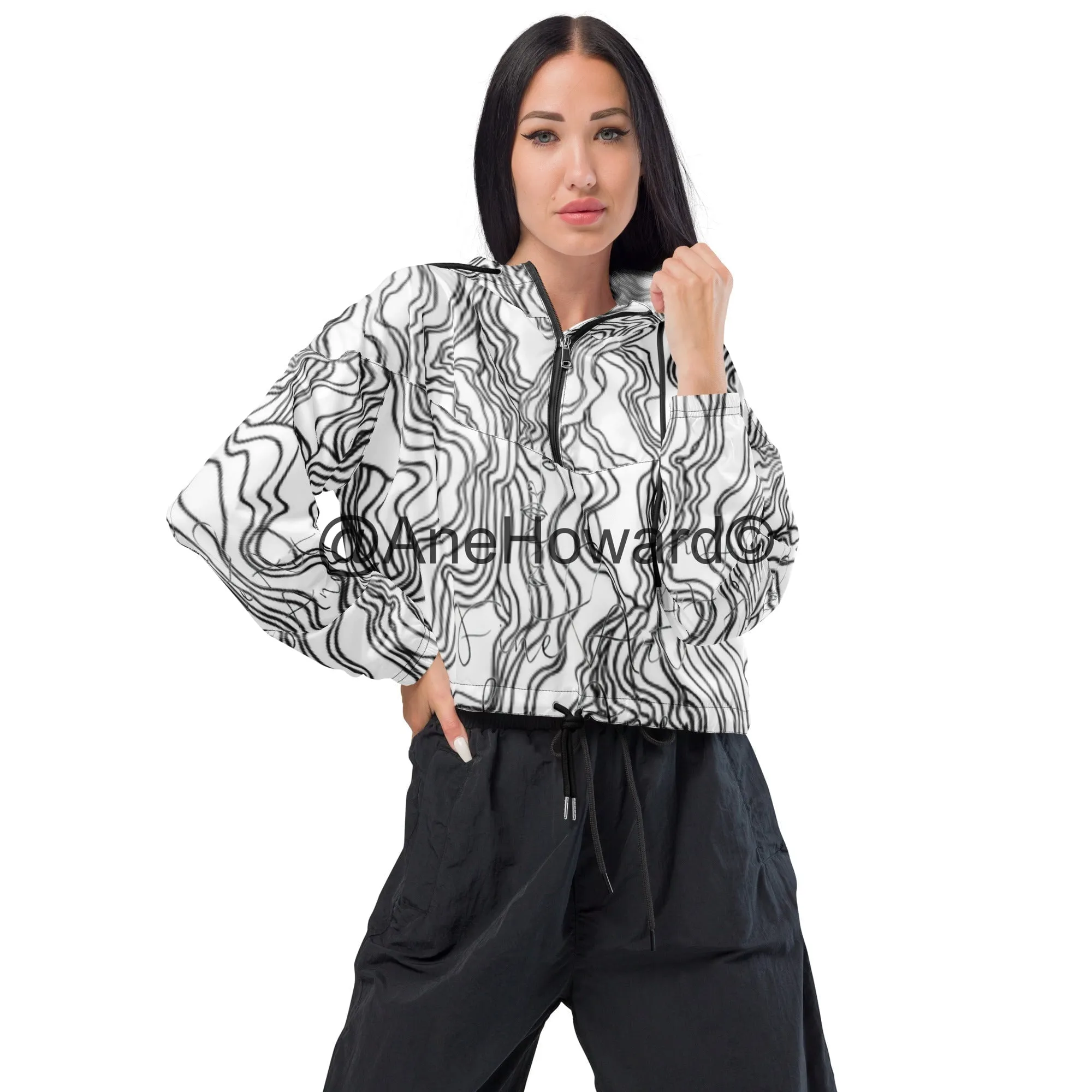Women’s cropped windbreaker  Jacket Urban Buzz Signature