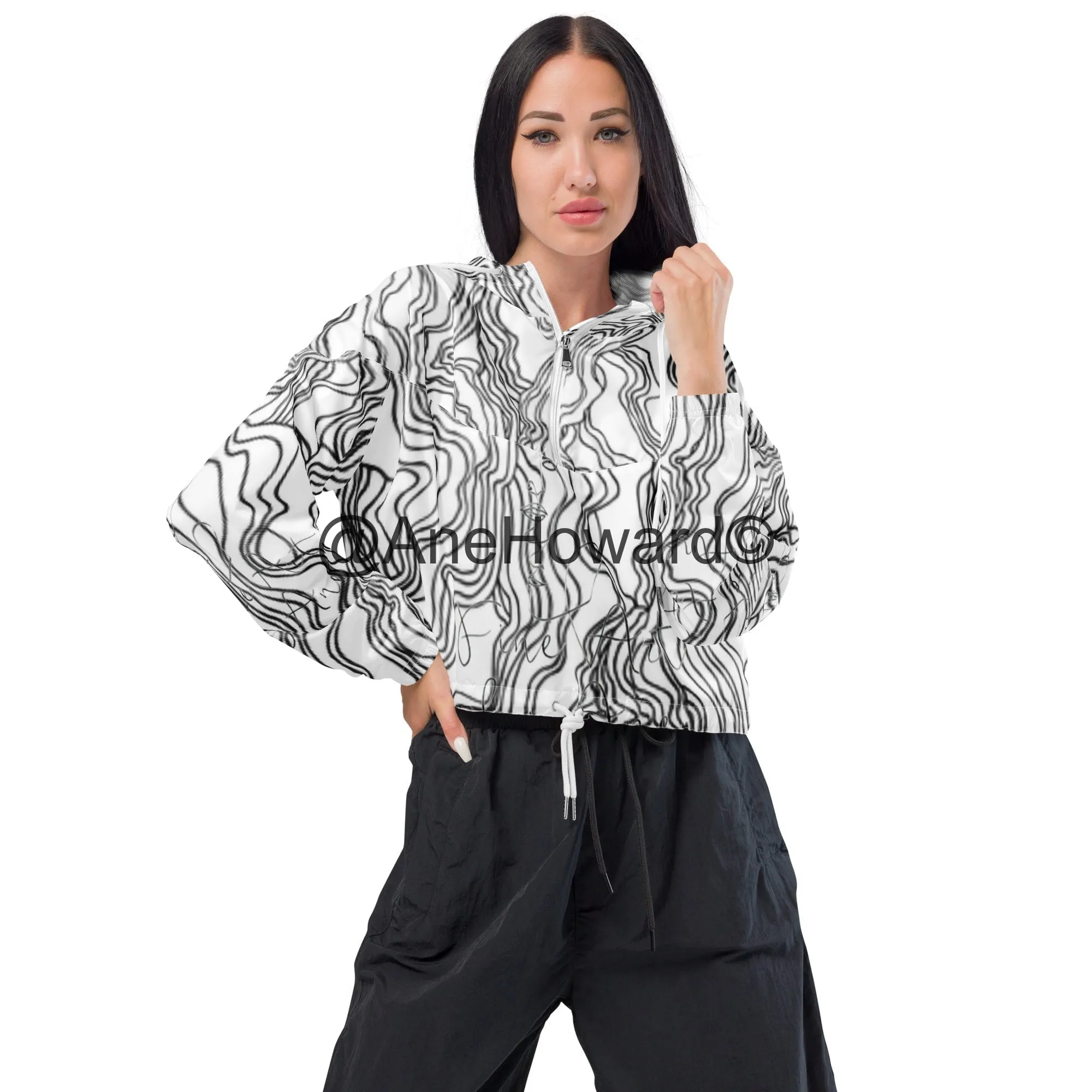 Women’s cropped windbreaker  Jacket Urban Buzz Signature