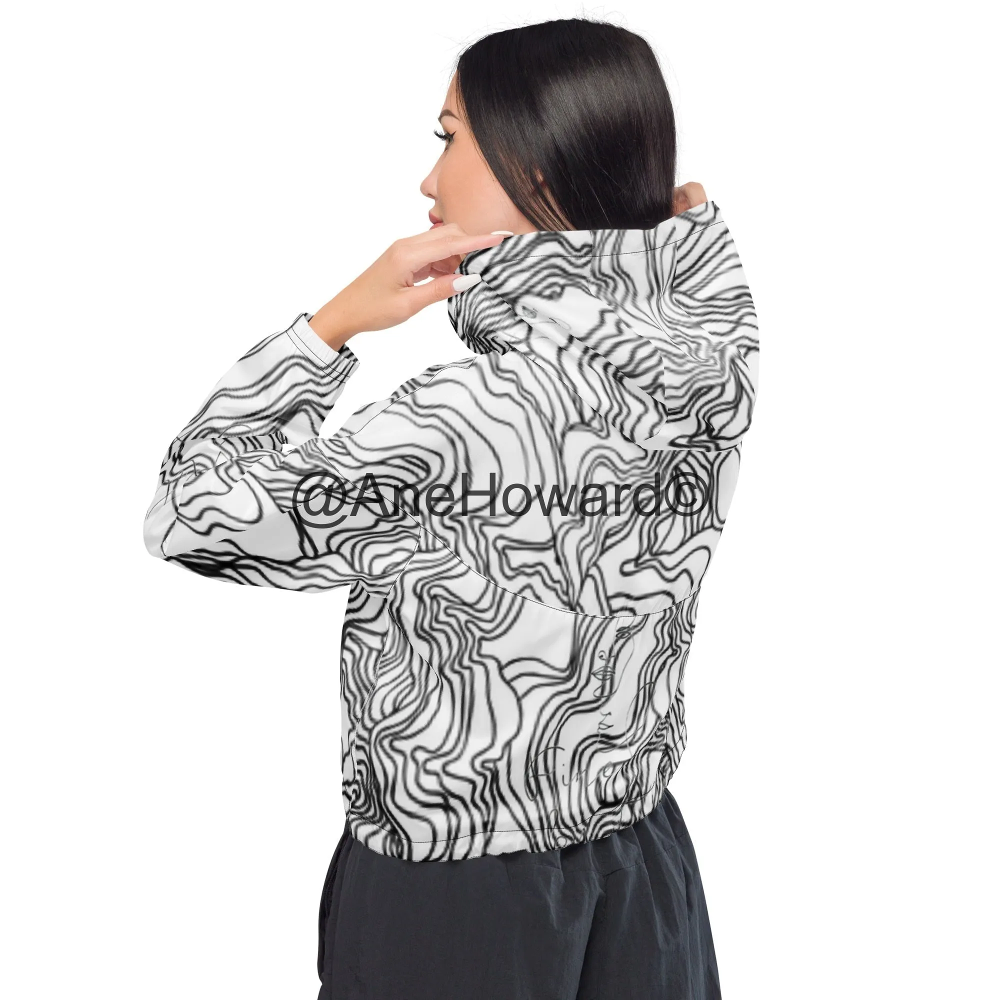 Women’s cropped windbreaker  Jacket Urban Buzz Signature