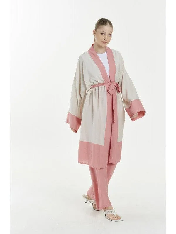 WOMEN'S FASHION KIMONO ROBE SET 4944HE - 4