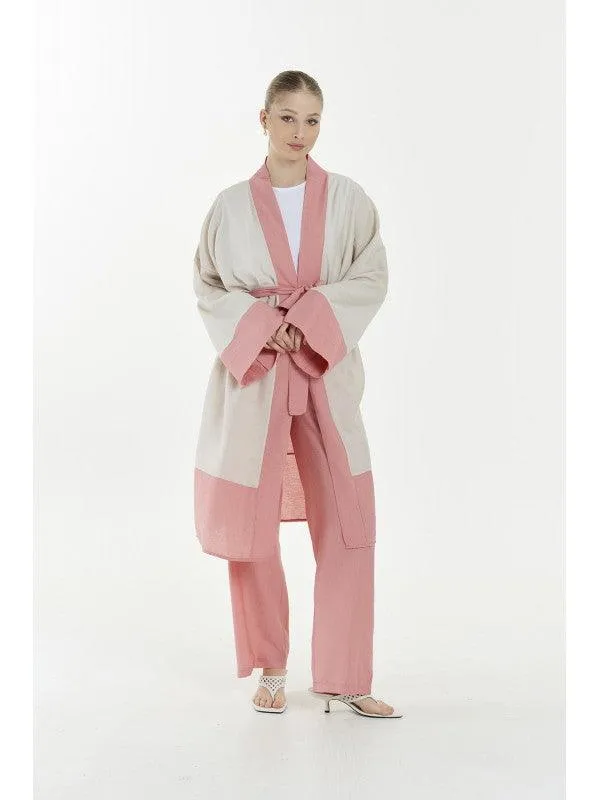 WOMEN'S FASHION KIMONO ROBE SET 4944HE - 4