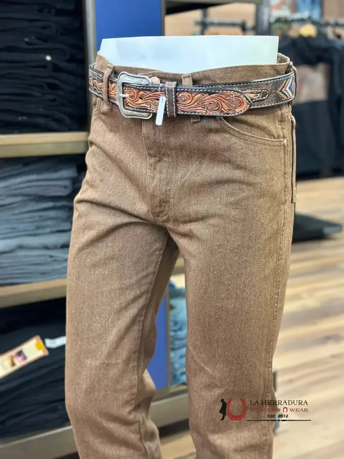 WRANGLER MEN'S JEANS COWBOY CUT SLIM FIT BLACK WHISKEY 100936BWK