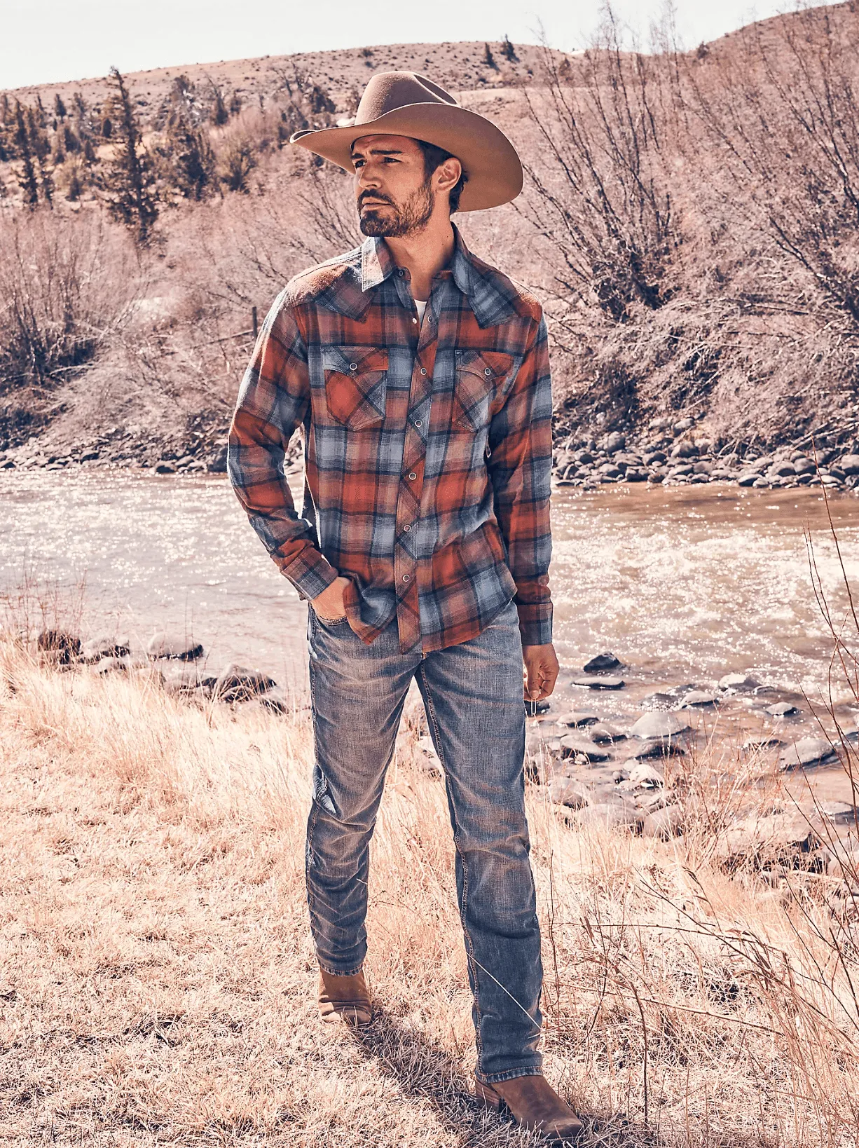 Wrangler Men's Retro Bozeman Slim Straight Jean WLT88BZ