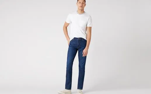 Wrangler Men's Texas Slim Stretch Airlie Blue Jeans Waist 38 - 46