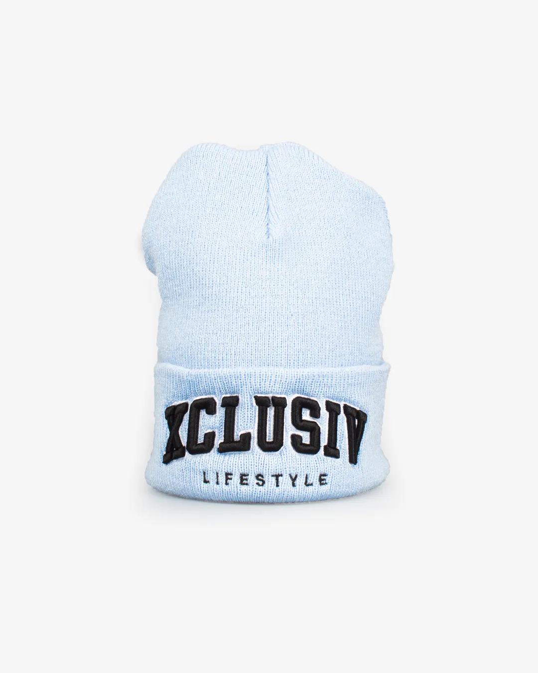 XCLUSIV BABY BLUE VARSITY BEANIE