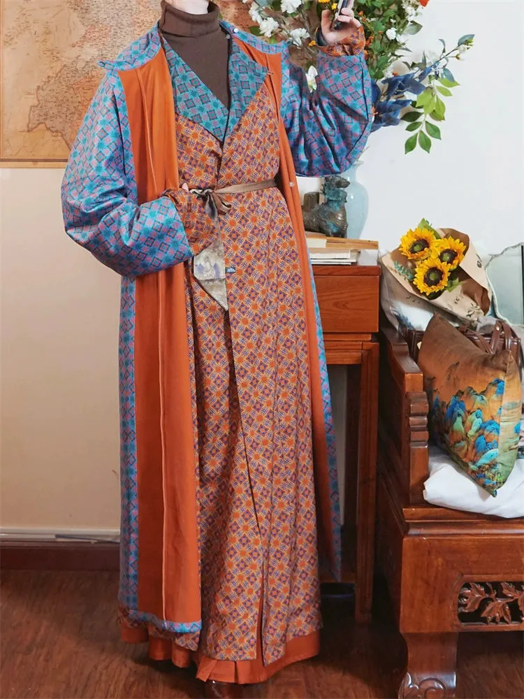 Xing Yue 星月 Moon & Stars Tang Dynasty Double-Sided Unisex Yuanlingpao Robe