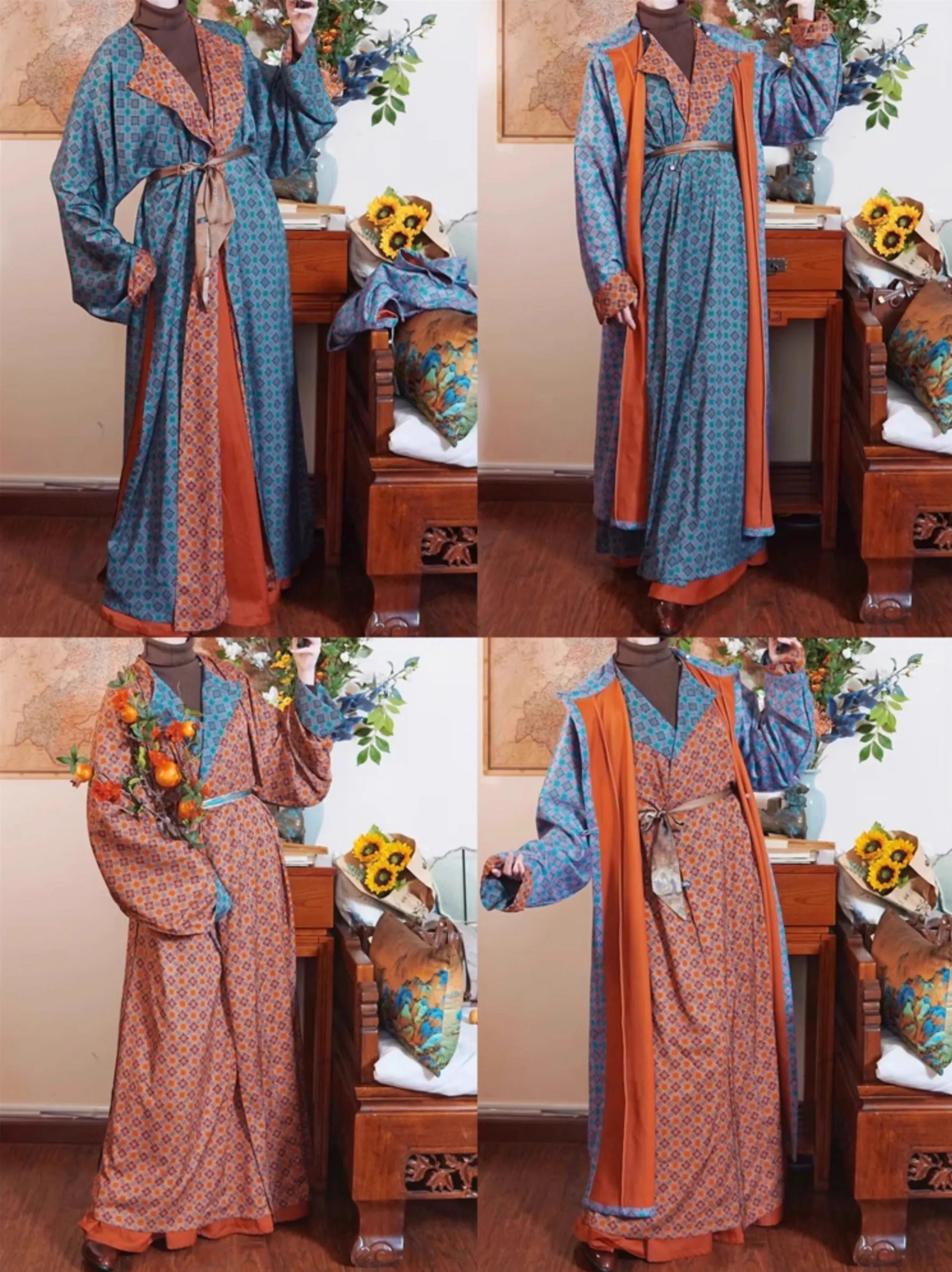 Xing Yue 星月 Moon & Stars Tang Dynasty Double-Sided Unisex Yuanlingpao Robe