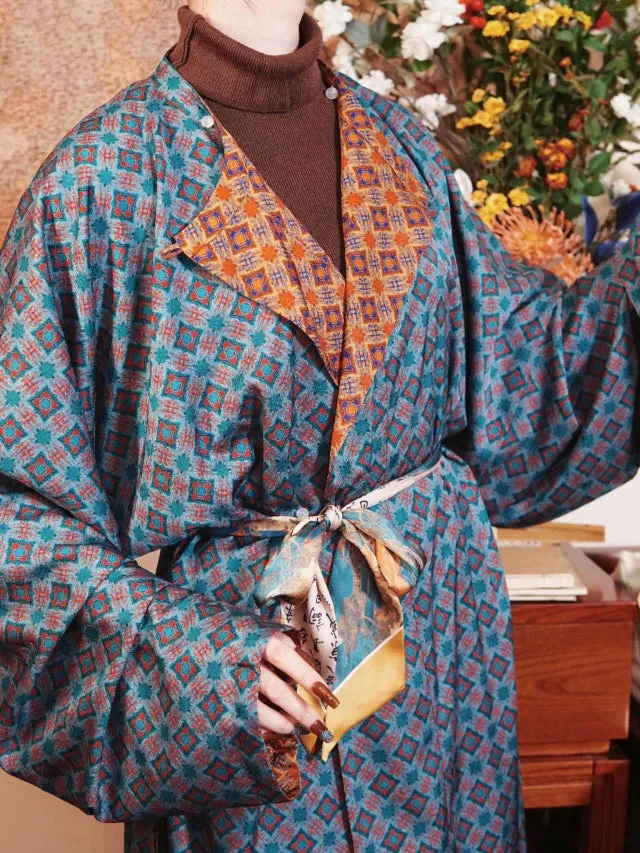 Xing Yue 星月 Moon & Stars Tang Dynasty Double-Sided Unisex Yuanlingpao Robe