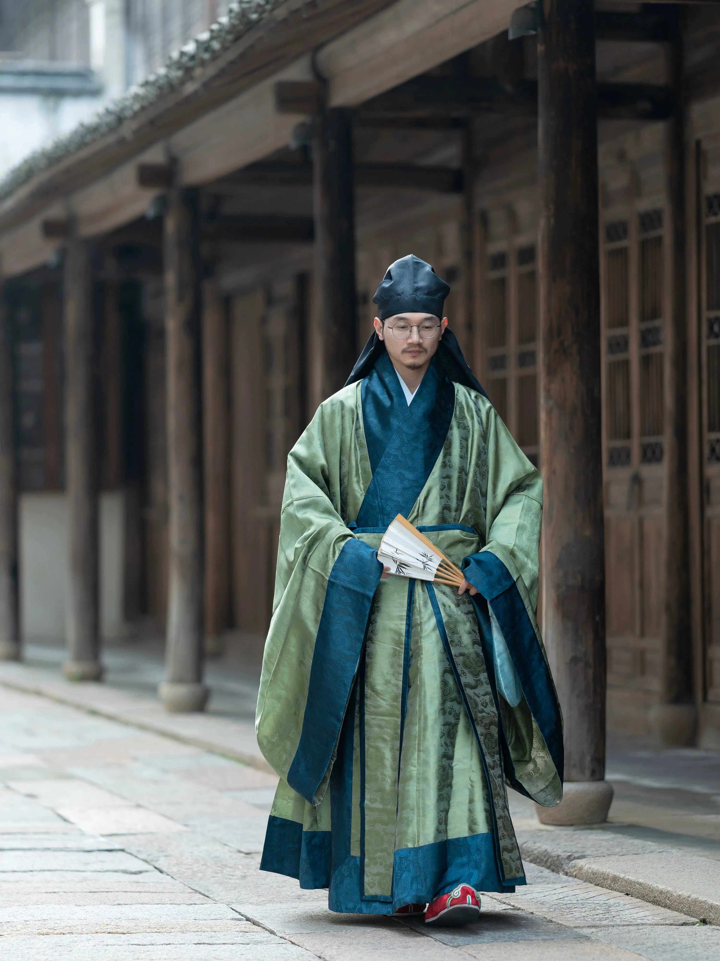 Za Bao 杂宝 Miscellaneous Treasures Ming Dynasty Scholar Men's Fujin Hat