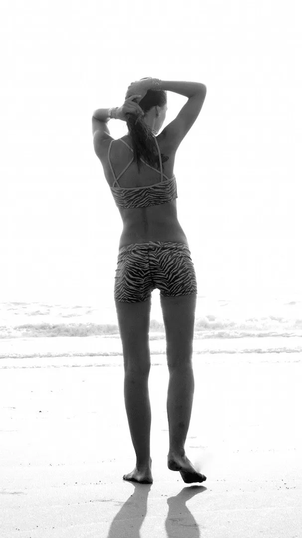 Zebra Hotpants - Grey